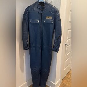 Lewis Leathers Blue Leather Jacket